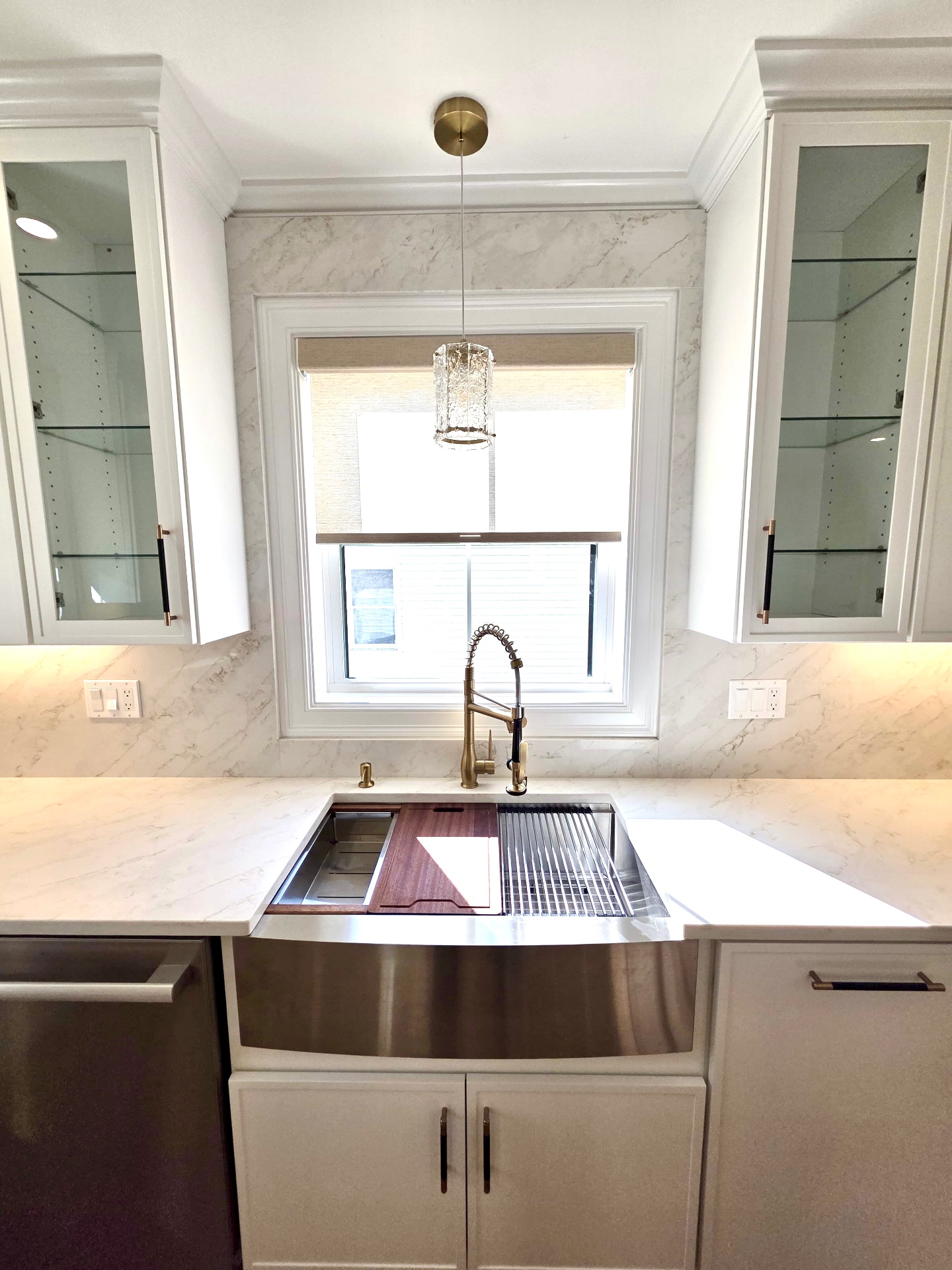 Contemporary Transitional Kitchen Remodel by Finest Granite Inc project photo 3