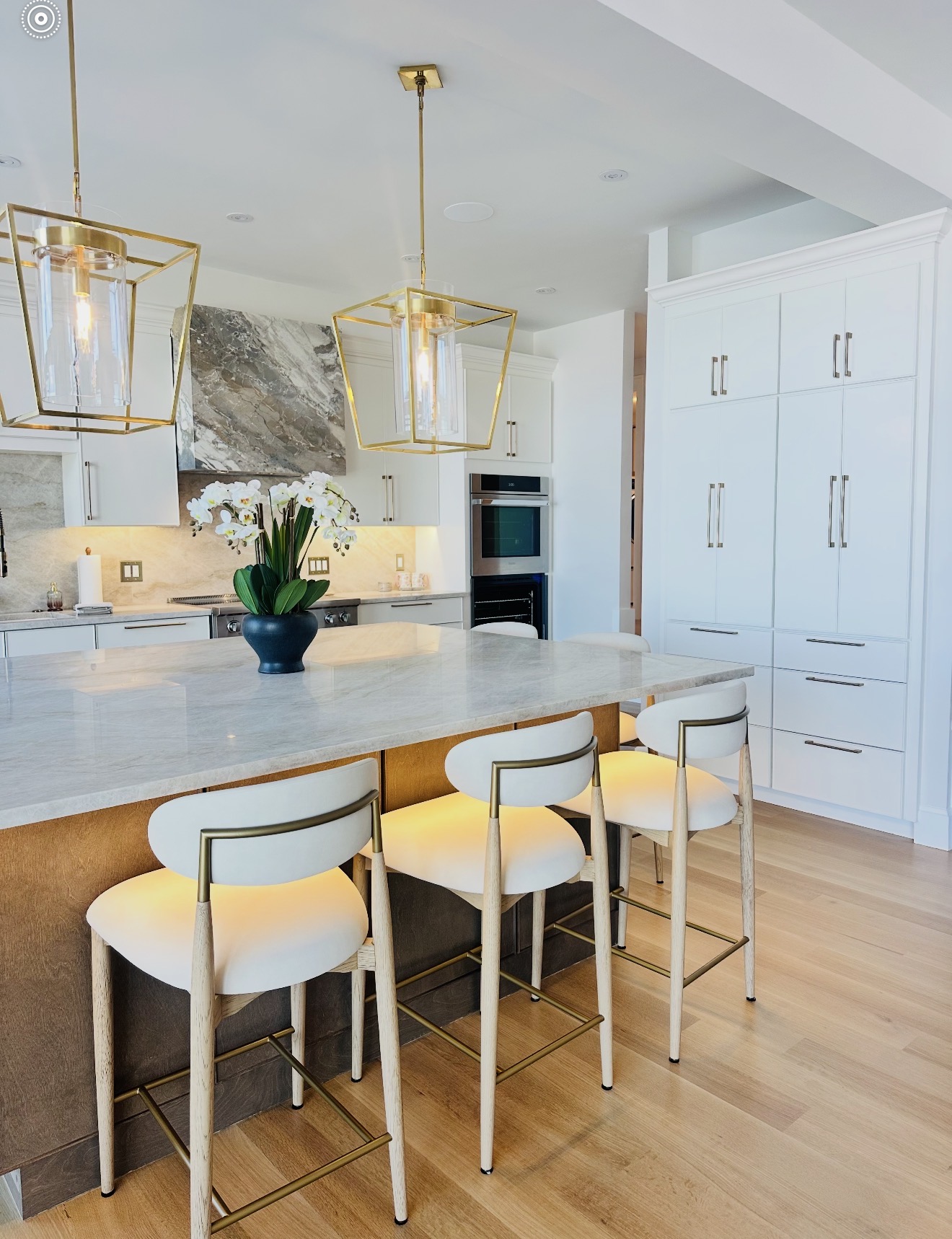 Quartzite island & stone hood
